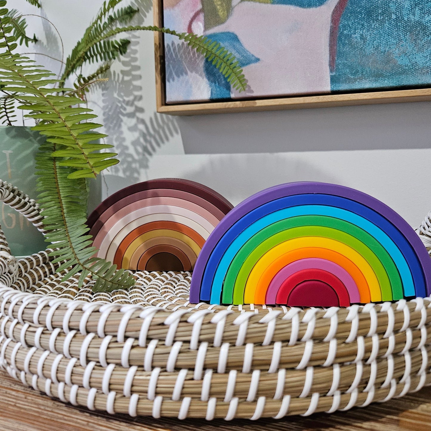 Silicone Rainbow Stacker