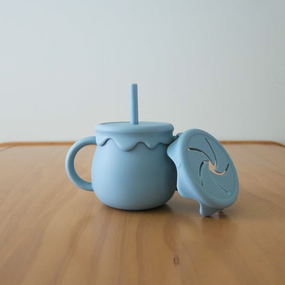 Silicone Honey Sippy and Snack Cup