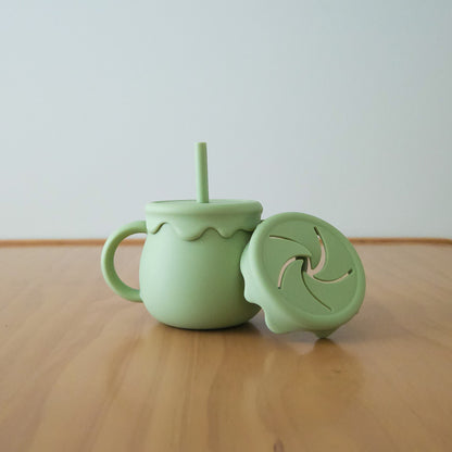 Silicone Honey Sippy and Snack Cup