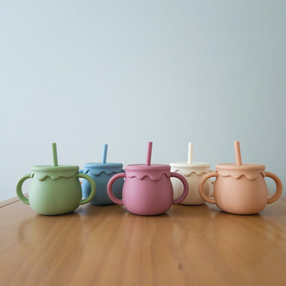 Silicone Honey Sippy and Snack Cup